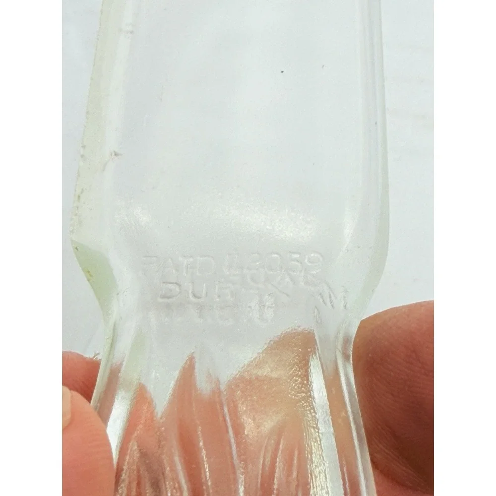 Vintage Dur-X Glass Fruit & Cake Knife w/ Original Box USA Patent D112059